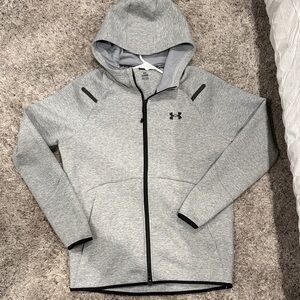 Under Armour Heather Gray Full-Zip Hoodie